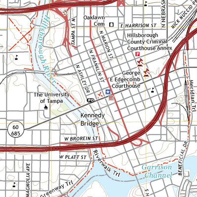 United States Geological Survey Tampa, FL (2021, 24000-Scale) digital map