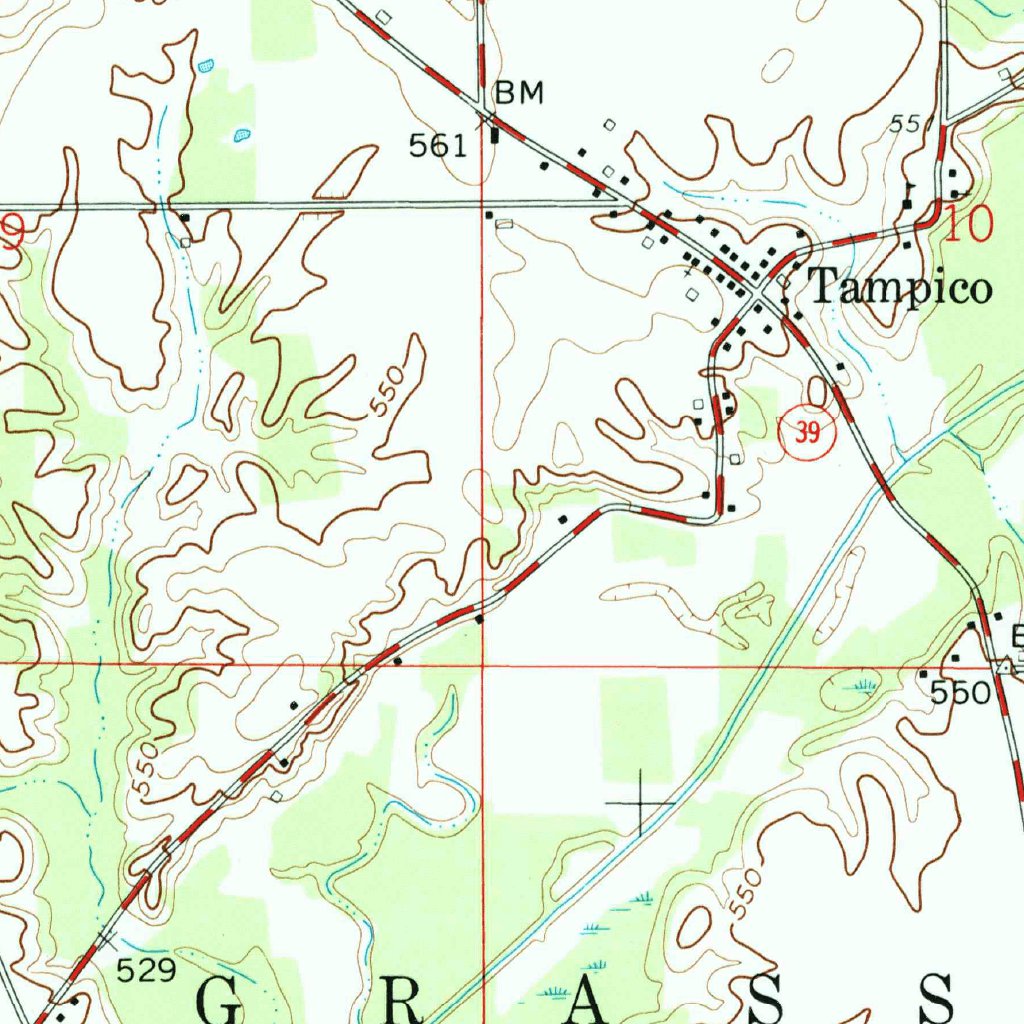 Tampico, IN (1959, 24000Scale) Map by United States Geological Survey