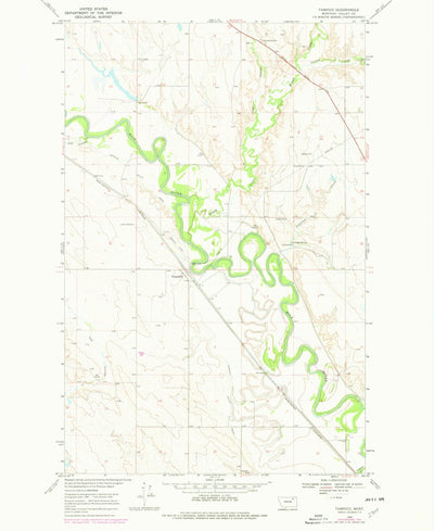 United States Geological Survey Tampico, MT (1969, 24000-Scale) digital map