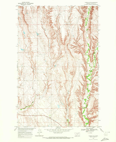 United States Geological Survey Tampico NE, MT (1969, 24000-Scale) digital map