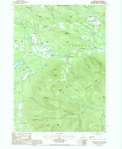 United States Geological Survey Tamworth, NH (1987, 24000-Scale) digital map
