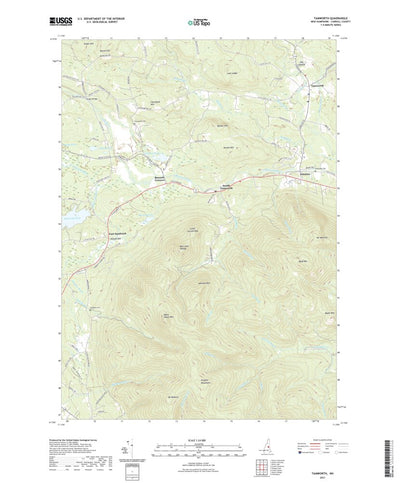 United States Geological Survey Tamworth, NH (2021, 24000-Scale) digital map