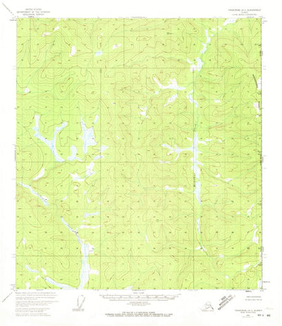 United States Geological Survey Tanacross A-1, AK (1952, 63360-Scale) digital map