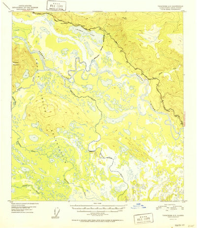 United States Geological Survey Tanacross A-3, AK (1952, 63360-Scale) digital map