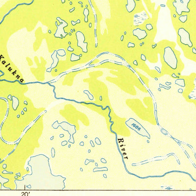 United States Geological Survey Tanacross A-3, AK (1952, 63360-Scale) digital map