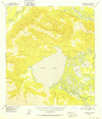 United States Geological Survey Tanacross A-4, AK (1952, 63360-Scale) digital map
