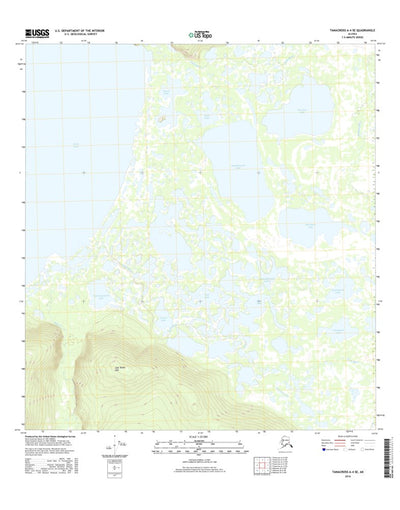 United States Geological Survey Tanacross A-4 SE, AK (2016, 25000-Scale) digital map