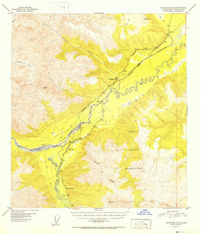 United States Geological Survey Tanacross A-5, AK (1952, 63360-Scale) digital map