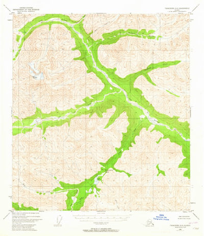 United States Geological Survey Tanacross A-6, AK (1948, 63360-Scale) digital map