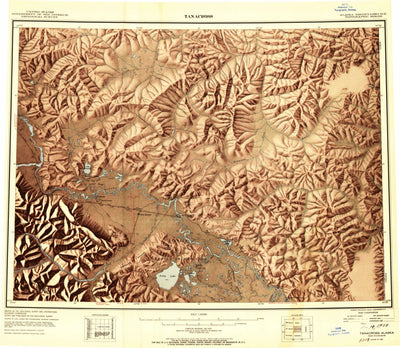 United States Geological Survey Tanacross, AK (1950, 250000-Scale) digital map