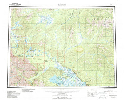 United States Geological Survey Tanacross, AK (1956, 250000-Scale) digital map