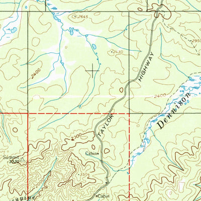 United States Geological Survey Tanacross, AK (1956, 250000-Scale) digital map