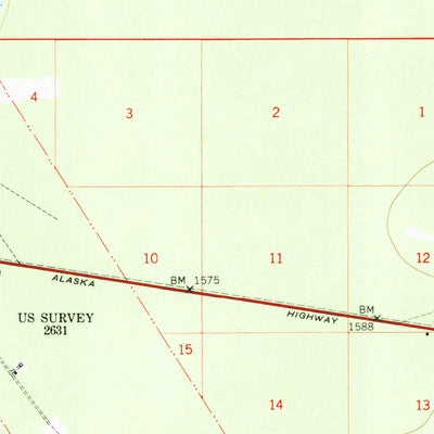 United States Geological Survey Tanacross B-5, AK (1948, 63360-Scale) digital map
