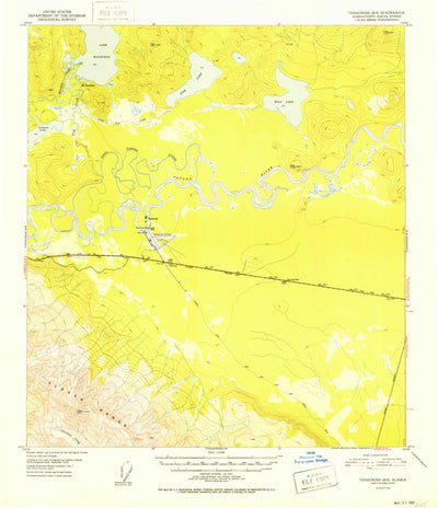 United States Geological Survey Tanacross B-5, AK (1952, 63360-Scale) digital map