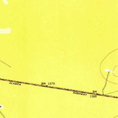 United States Geological Survey Tanacross B-5, AK (1952, 63360-Scale) digital map