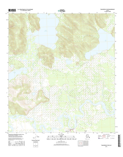 United States Geological Survey Tanacross B-5 NW, AK (2016, 25000-Scale) digital map