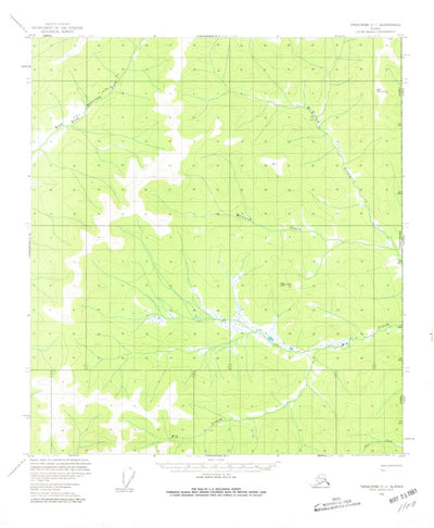 United States Geological Survey Tanacross C-1, AK (1956, 63360-Scale) digital map