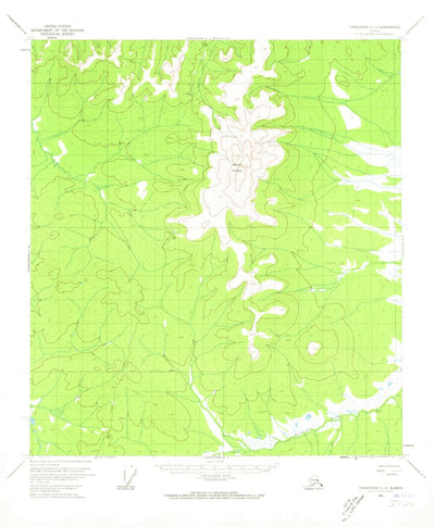 United States Geological Survey Tanacross C-3, AK (1956, 63360-Scale) digital map