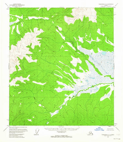 United States Geological Survey Tanacross D-5, AK (1956, 63360-Scale) digital map