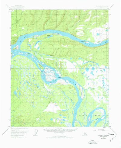 United States Geological Survey Tanana A-4, AK (1952, 63360-Scale) digital map