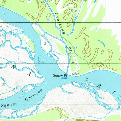 United States Geological Survey Tanana A-4, AK (1952, 63360-Scale) digital map