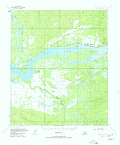 United States Geological Survey Tanana A-5, AK (1953, 63360-Scale) digital map