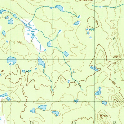 United States Geological Survey Tanana A-6, AK (1952, 63360-Scale) digital map
