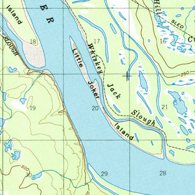 United States Geological Survey Tanana A-6, AK (1952, 63360-Scale) digital map