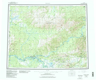 United States Geological Survey Tanana, AK (1960, 250000-Scale) digital map