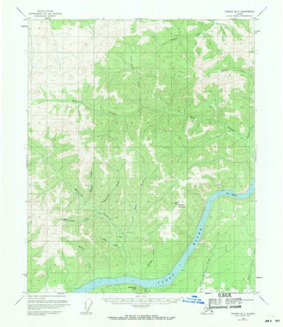 United States Geological Survey Tanana B-3, AK (1956, 63360-Scale) digital map