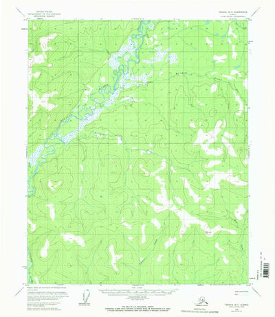 United States Geological Survey Tanana B-5, AK (1956, 63360-Scale) digital map