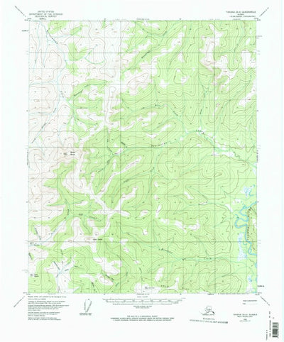 United States Geological Survey Tanana B-6, AK (1956, 63360-Scale) digital map