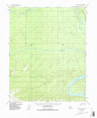 United States Geological Survey Tanana D-1, AK (1956, 63360-Scale) digital map