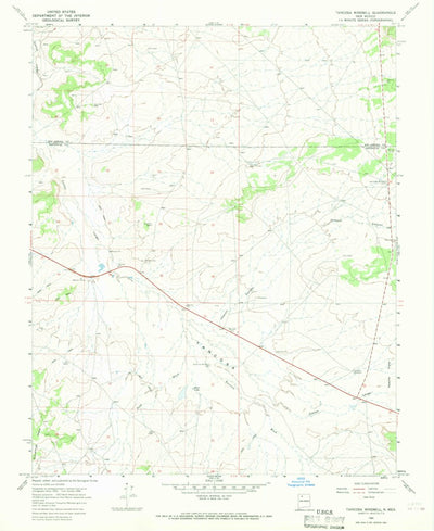 United States Geological Survey Tancosa Windmill, NM (1966, 24000-Scale) digital map