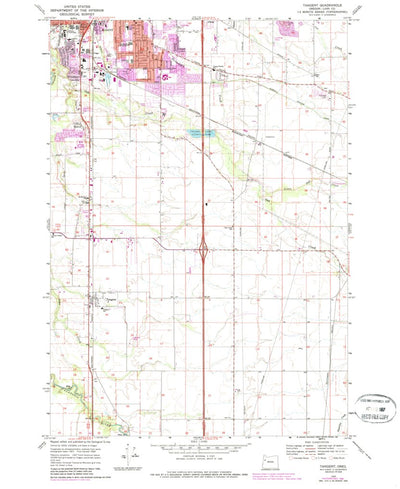 United States Geological Survey Tangent, OR (1969, 24000-Scale) digital map