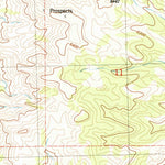 United States Geological Survey Tangent Peak, UT (1991, 24000-Scale) digital map