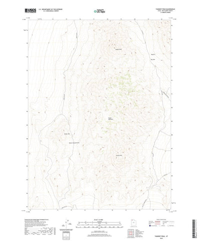 United States Geological Survey Tangent Peak, UT (2020, 24000-Scale) digital map