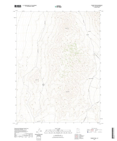 United States Geological Survey Tangent Peak, UT (2023, 24000-Scale) digital map