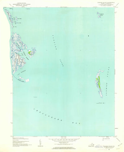 United States Geological Survey Tangier Island, VA (1942, 24000-Scale) digital map