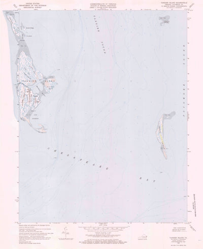 United States Geological Survey Tangier Island, VA (1968, 24000-Scale) digital map