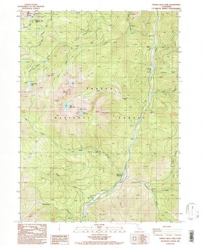 United States Geological Survey Tangle Blue Lake, CA (1986, 24000-Scale) digital map