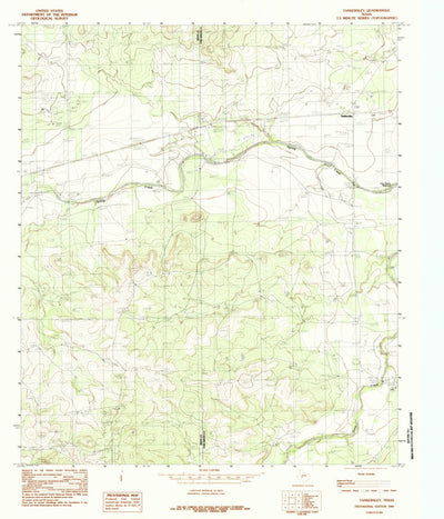 United States Geological Survey Tankersley, TX (1984, 24000-Scale) digital map