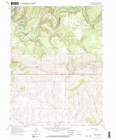 United States Geological Survey Tanks Peak, CO (1962, 24000-Scale) digital map
