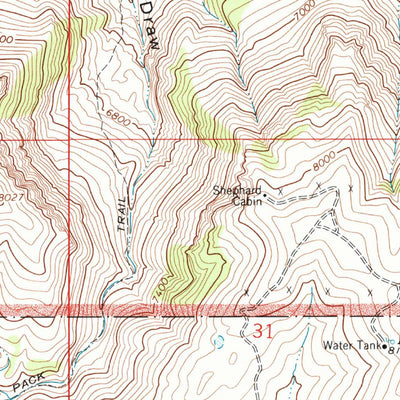 United States Geological Survey Tanks Peak, CO (1962, 24000-Scale) digital map