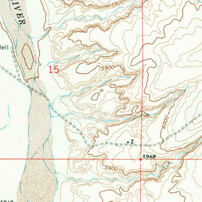 United States Geological Survey Tanner Lake, NM (1966, 24000-Scale) digital map