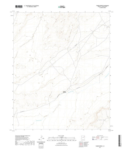 United States Geological Survey Tanner Springs, AZ (2021, 24000-Scale) digital map