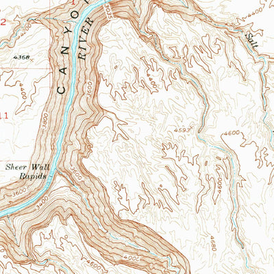 United States Geological Survey Tanner Wash, AZ (1954, 62500-Scale) digital map