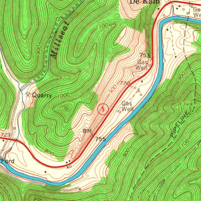 United States Geological Survey Tanner, WV (1965, 24000-Scale) digital map