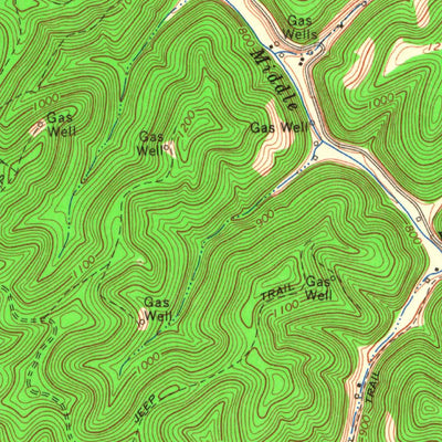 United States Geological Survey Tanner, WV (1965, 24000-Scale) digital map