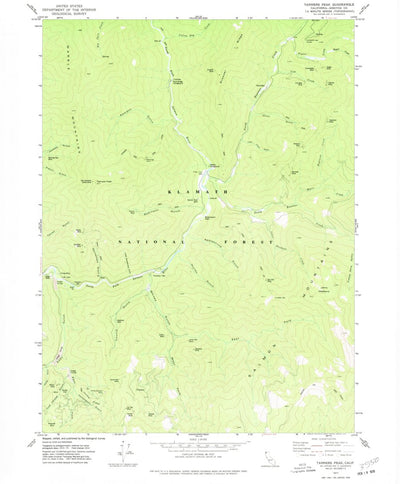 United States Geological Survey Tanners Peak, CA (1977, 24000-Scale) digital map